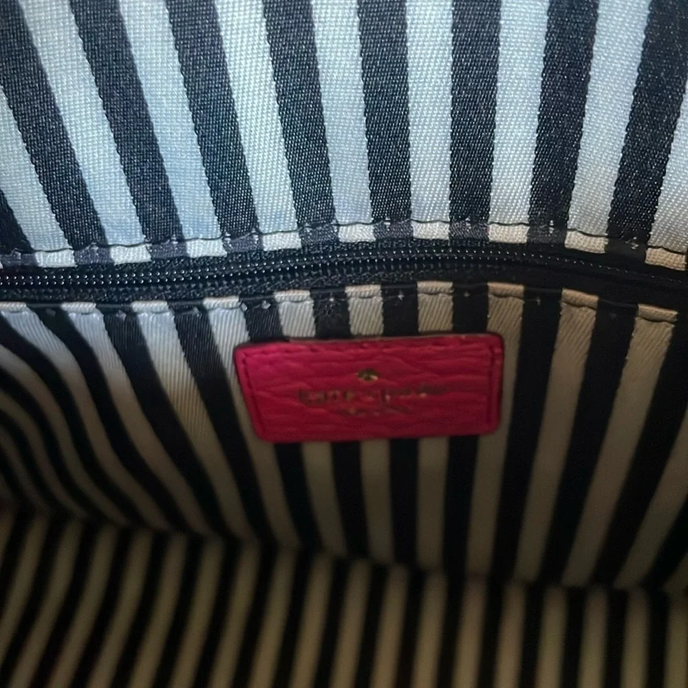 Kate Spade Bright Pink Top Handle Leather Satchel - Picture 9 of 11